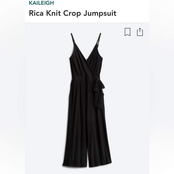 Kaileigh Pants - Kaileigh Rica Knit Crop Jumpsuit - size XS - great condition - Minimalist style